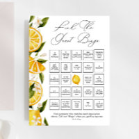 Citrus Verdoyant Trouvez Le Jeu De Bingo Invité
