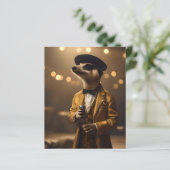 Papier "Clair de lune du suricate : la sérénade d'un croo (Debout devant)