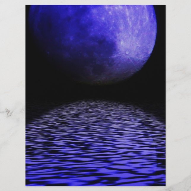 Papier Clair de lune rougeoyant (Devant)