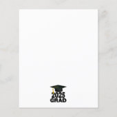 Papier Classe audacieuse de 2025 Faire-part de diplôme (Dos)