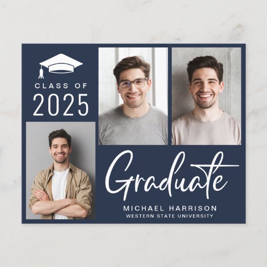 Papier Classe budgétaire de 2025 Faire-part d'obtention d (Devant)