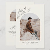 Papier Classe de 2023 Faire-part de graduation en arc bei (Devant / Derrière)