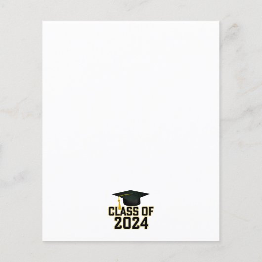 Papier Classe de 2024 Alumni Faire-part (Dos)