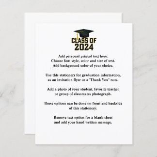 Papier Classe de 2024 Alumni Faire-part