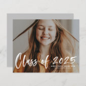 Papier Classe de 2025 Faire-part de graduation (Devant / Derrière)