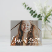Papier Classe de 2025 Faire-part de graduation (Debout devant)