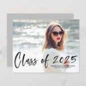 Papier Classe de 2025 Faire-part de graduation (Devant / Derrière)