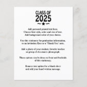 Papier Classe d'étoiles supérieures de 2025 Faire-part de (Devant)