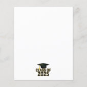 Papier Classe Letterman de 2025 Faire-part d'études supér (Dos)