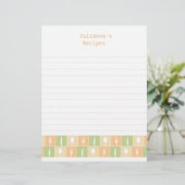 Papier Classeur de recettes de cuisine moderne Insérer de (Debout devant)