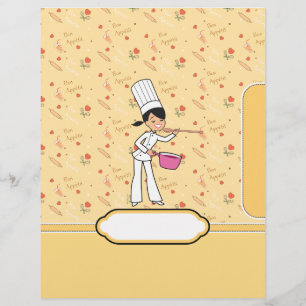 Papier Classeur de recettes Divider de chapitre avec l'ar