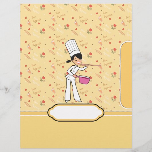 Papier Classeur de recettes Divider de chapitre avec l'ar (Devant)