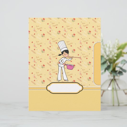 Papier Classeur de recettes Divider de chapitre avec l'ar (Debout devant)