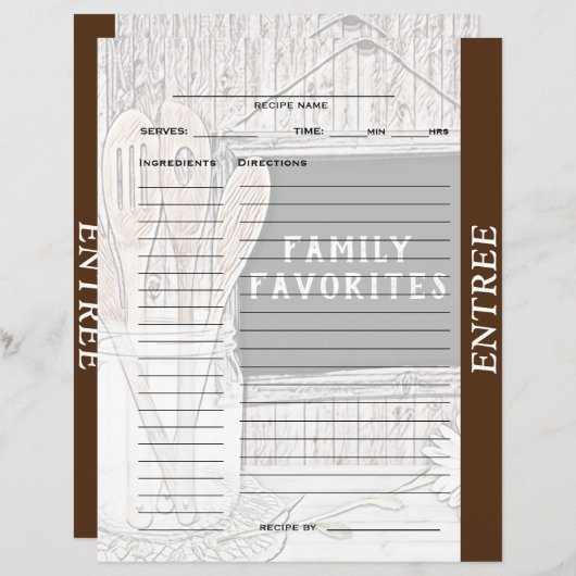 Papier Classeur Entree Recette (Devant / Derrière)