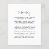Papier Classic Black and White Modern Wedding Invitation (Dos)