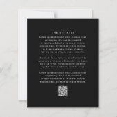Papier Classic Black Simple Wedding Invitation (Dos)