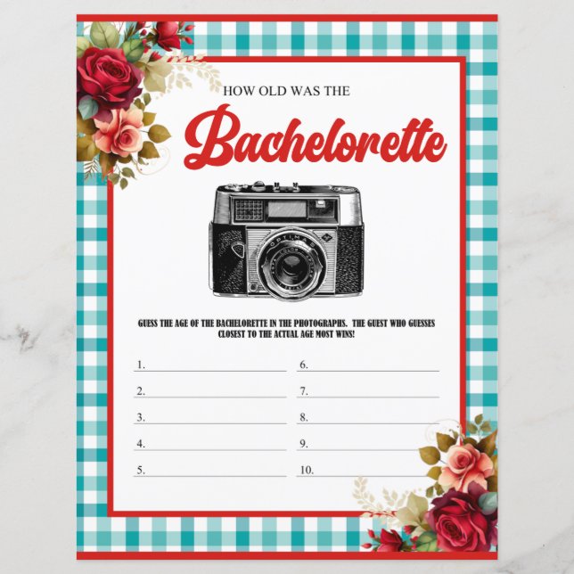 Papier Classic Blue Bachelorette Party Devinez mon jeu d' (Devant)