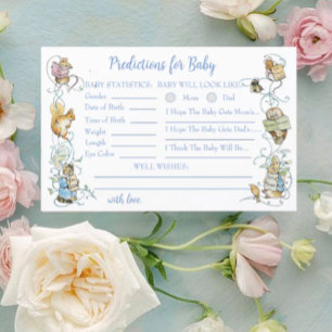 Papier Classic Peter le lapin Baby shower prédictions