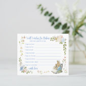 Papier Classic Peter the Rabbit Twin Shower Advice Card (Debout devant)