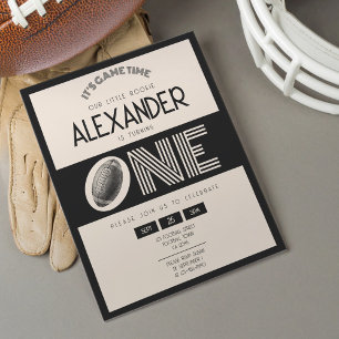 Papier Classic Retro Black Football Budget 1er anniversai