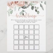 Papier Classique Rose Rose Rose Rose Floral Bridal Jeu de (Devant)