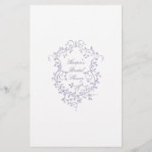 Papier Classy French Lavender 'Would She Rather' Game  (Dos)