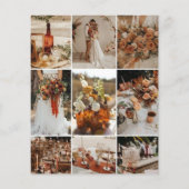 Papier Classy Moderne Rouille Couleurs Mariage Palette Ca (Dos)