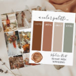 Papier Classy Moderne Rouille Couleurs Mariage Palette Ca<br><div class="desc">Classy Moderne Rust Couleurs Mariage Palette Card 2024</div>