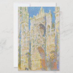 Papier Claude Monet Cathédrale de Rouen Portail Lumière d