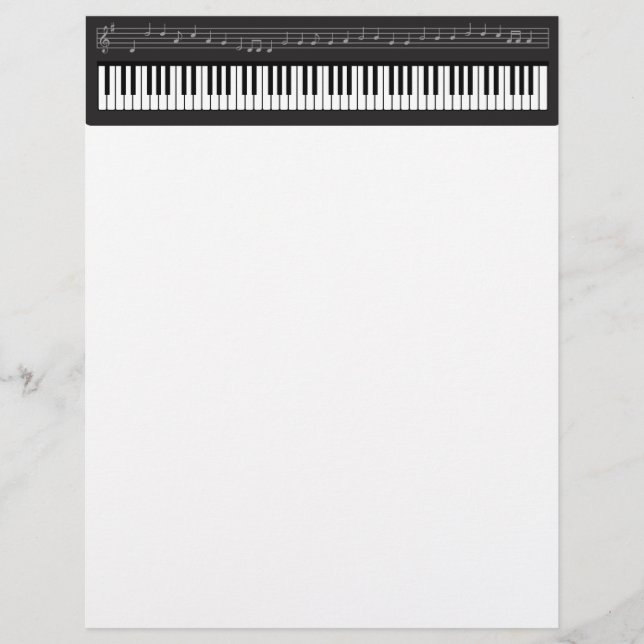 Papier Clavier pour piano (Devant)