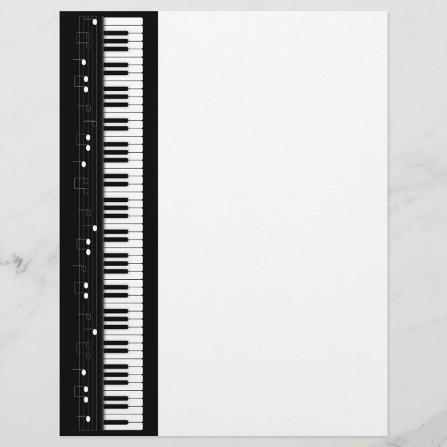 Papier Clavier pour piano (Devant)