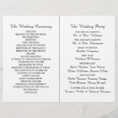 Papier Clay Seahorse Beach Wedding Program (Dos)
