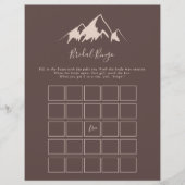 Papier Clear Mountain Country Bride jeu de bingo (Devant)