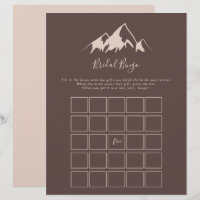 Clear Mountain Country Bride jeu de bingo
