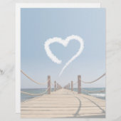 Papier Cloud en forme de coeur sans fin (Devant / Derrière)