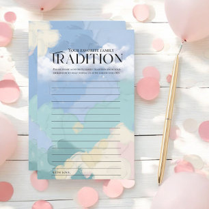 Papier Cloud Neuf Baby showers Tradition familiale