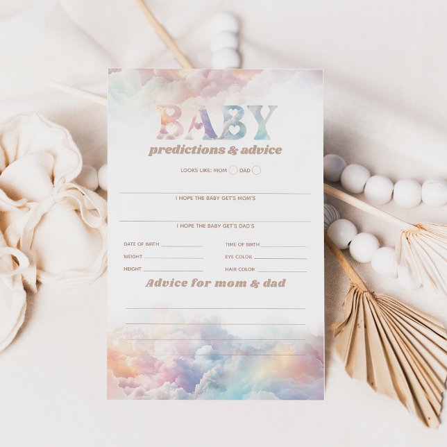 Papier Cloud Neuf Rainbow Cloud Baby shower Jeu (Créateur téléchargé)