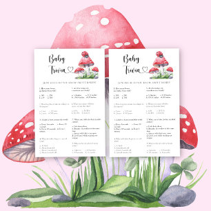 Papier Coccinelle - Bébé Quiz Jeu de Baby Shower