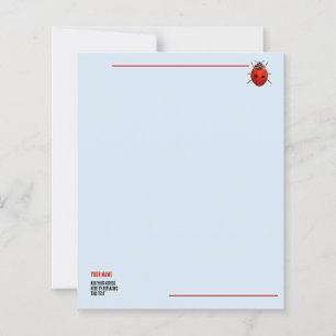 Papier Coccinelle Chanceuse