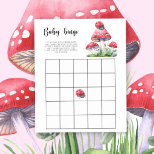 Papier Coccinelle et champignons - Jeu de bingo Baby show