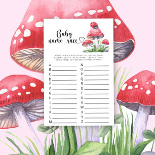 Papier Coccinelle - Jeu de course de noms de bébé