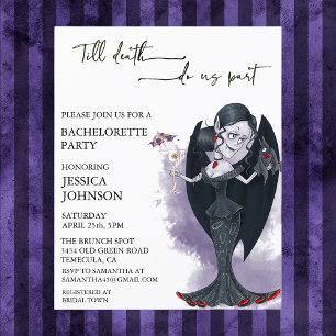 Papier Cocktail de la soirée Vampire Bachelorette Hallowe