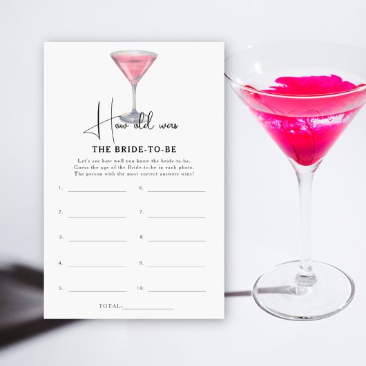 Papier Cocktail How old was the bride to be game