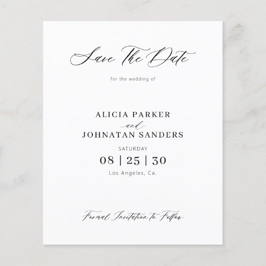 Papier Code QR budget élégant mariage photo enregistrer l (Devant)