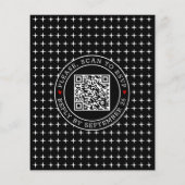 Papier Code QR BUDGET Nous organisons une invitation de m (Dos)