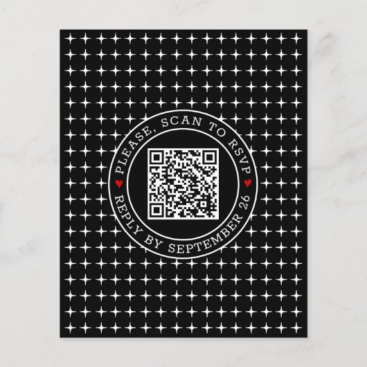 Papier Code QR BUDGET Nous organisons une invitation de m (Dos)