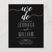 Papier Code QR BUDGET Nous organisons une invitation de m (Devant)