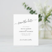 Papier Code QR budget simple photo mariage économiser la (Debout devant)
