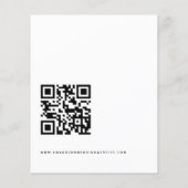 Papier Code QR de réponse de mariage avec enveloppe pour (Dos)