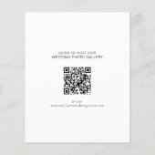Papier Code QR de superposition de photo de budget Mariag (Dos)